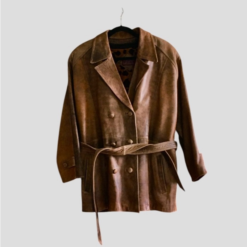 Harvard leather company unisex vintage jacket No size but probably L or XL
